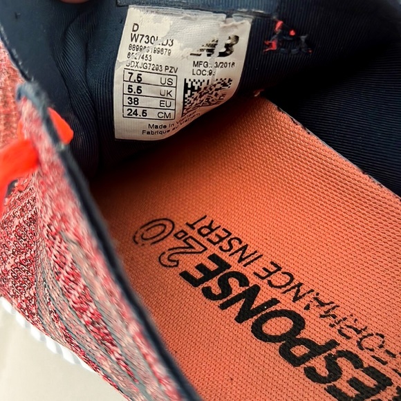 New Balance Flexonic Orange Running Shoe Dragonfly Gravity W730LD3 Womens Sz 7.5 - Picture 12 of 14